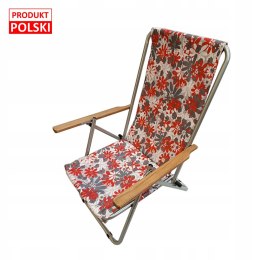 LEŻAK PLAŻOWY TURYSTYCZNY WZMACNIANY GUSIO 150KG POLSKI PRODKT