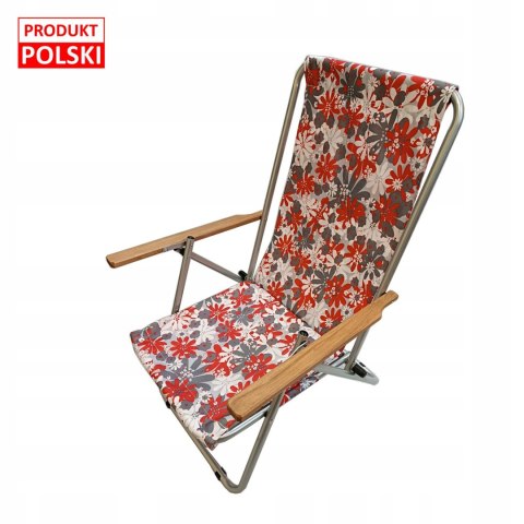 LEŻAK PLAŻOWY TURYSTYCZNY WZMACNIANY GUSIO 150KG POLSKI PRODKT