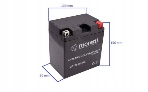 Moretti Akumulator AGM (Gel) MB10L-BS 12V Martinelli