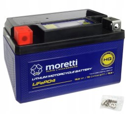 Akumulator Moretti YTX7 MTX7 MFPX7A LITOWO JONOWY LITOWY 7AH 12V Martinelli