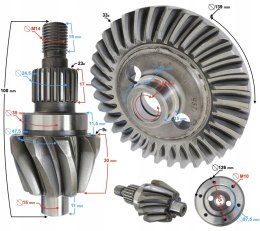 DYFERENCJAŁ PRZEDNI HISUN TACTIC 550 Martinelli