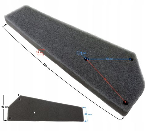 FILTRA POWIETRZA WKŁAD DO SKUTERA CHALLENGER 2 Martinelli