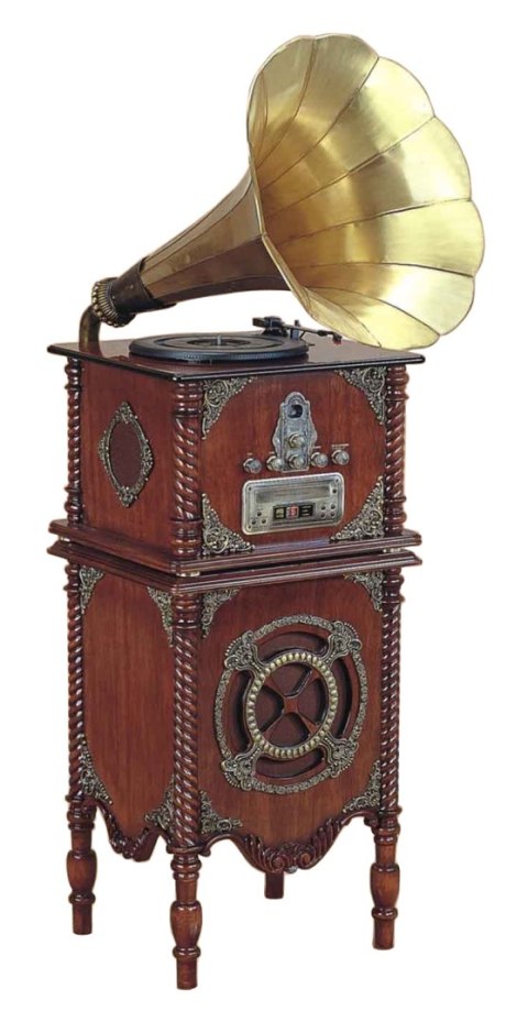 GRAMOFON PATEFON RETRO STYLIZOWANY MEBLE BIUROWE Martinelli