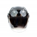 KASK ABIWA MD-209 CZARNY MOTOCYKL OTWARTY M Martinelli