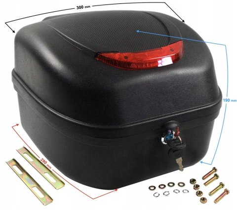 KUFER NA SKUTER MOTOR ROWER 20L MAŁY KASK KUFEREK Martinelli