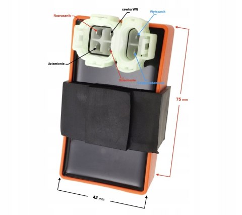 MODUŁ ZAPŁONOWY DC - PRĄD STAŁY DO MOTOROWERU KYMC Martinelli