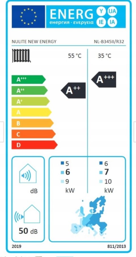 POMPA CIEPŁA NuLite NL-B345II/R32 13kW MITSUBISHI MONOBLOK
