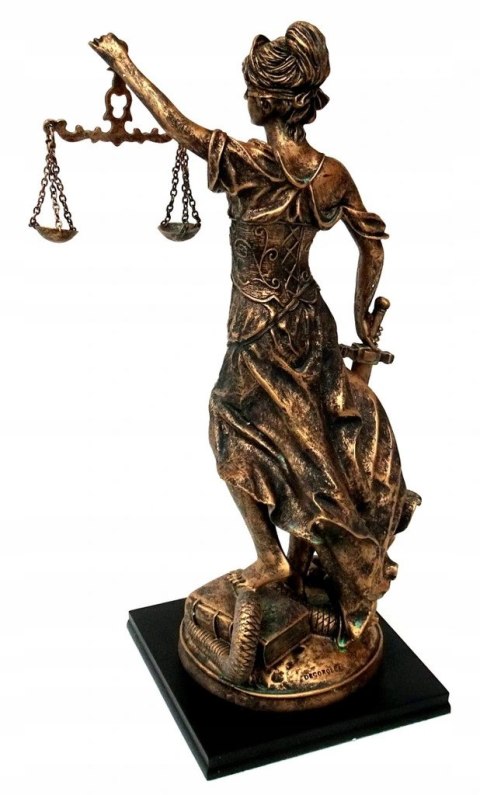 TEMIDA STARE ZŁOTO FIGURKA PRAWO KOBIETA 40 CM