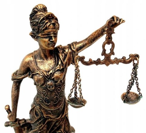 TEMIDA STARE ZŁOTO FIGURKA PRAWO KOBIETA 40 CM