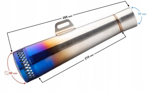 TŁUMIK WYDECH SKUTER BENZER MOTOBI LONGIJA ROMET Martinelli