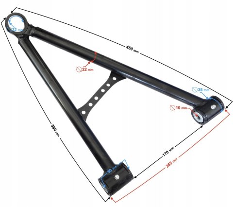 WAHACZ PRZEDNI PRAWY DOLNY HISUN TACTIC 550 Martinelli