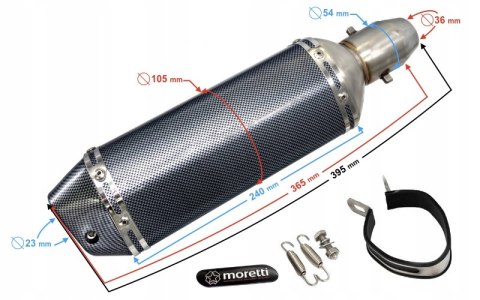Wydech Tłumik ATV Quad Cross Can-Am Kolanko Pit DB