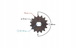ZĘBATKA ZDAWCZA 15/420 ROMET SIMSON KOMAR WSK 14Z Martinelli