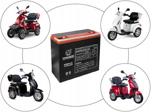 Akumulator Moretti 6-DZM-20 skuter elektryczny Martinelli