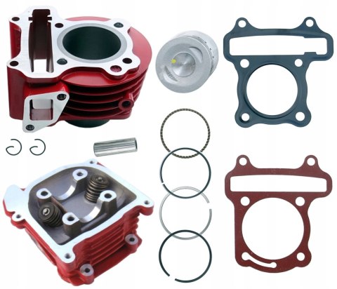 CYLINDER GŁOWICA KOMPLET 80 CC SKUTER 4T TUNING Martinelli