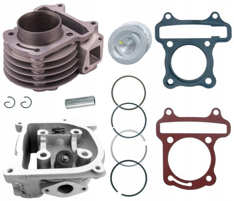 CYLINDER GŁOWICA KOMPLET 80 CC SKUTER 4T TUNING Martinelli