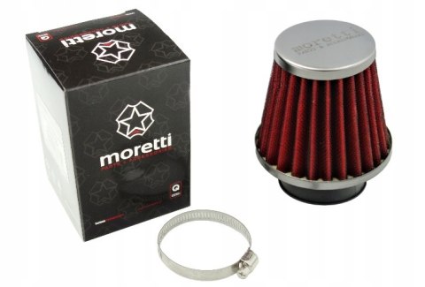 FILTR POWIETRZA STOŻKOWY SREBRNY, ŚREDNICA 38 MM Martinelli