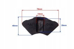 GUMA ZĘBATKI KOŁA ROMET OGAR 900 70x21mm MOTOROWER Martinelli