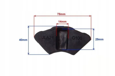 GUMA ZĘBATKI KOŁA ROMET OGAR 900 70x21mm MOTOROWER Martinelli