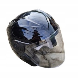 KASK ABIWA MD-209 CZARNY MOTOCYKL OTWARTY XS Martinelli