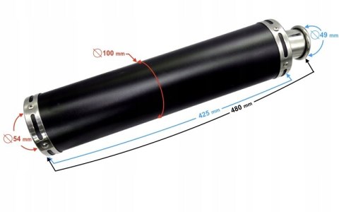 TŁUMIK WYDECH SKUTER MOTOWELL VENTUS BARTON ROMET Martinelli