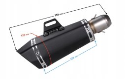 TŁUMIK WYDECH UNIWERSALNY MOTOCYKL QUAD MOTOROWER