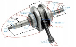 WAŁ KORBOWY DO MINICROSS DB14 Martinelli