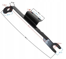 WSPORNIK REFLEKTORA LEWY CZ.2 DO VOLCANO 50 Martinelli