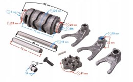 WYBIERAK SKRZYNI BIEGÓW DO MOTOCYKLA TRAVEL 125 Martinelli