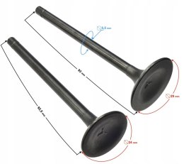 ZAWORY GŁOWICY DO MOTOCYKLA CAFE RACER Martinelli