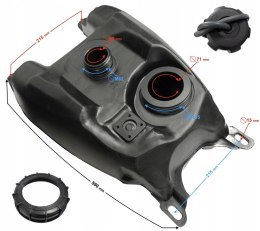 ZBIORNIK PALIWA DO HISUN TACTIC 550 Martinelli
