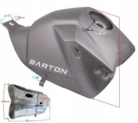 ZBIORNIK PALIWA HYPER 125 E5 Martinelli