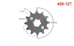 ZĘBATKA ZDAWCZA MORETTI 12/420 Martinelli