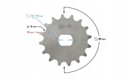 ZĘBATKA ZDAWCZA MORETTI 16/420 Martinelli