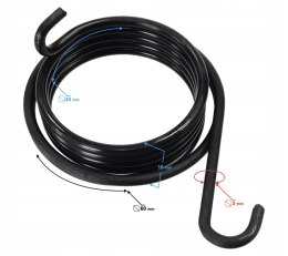 SPRĘŻYNA ROZRUSZNIKA NOŻNEGO DO SKUTERA KINGWAY ROMET BARTON VENTUS