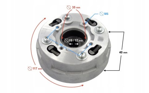 SPRZĘGŁO DO ATV FORCE AND EAGLE Martinelli