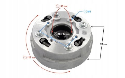 SPRZĘGŁO DO ATV FORCE AND EAGLE Martinelli