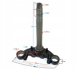 SZTYCA DO MOTOCYKLA TRAVEL 125 Martinelli