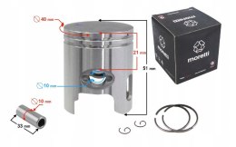 TŁOK SKUTER 50 2T SWORZEŃ 10MM ROMET BARTON ZIPP Martinelli