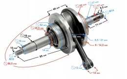 WAŁ KORBOWY 110cc MOTOROWER Martinelli