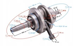 WAŁ KORBOWY HYPER 125 Martinelli