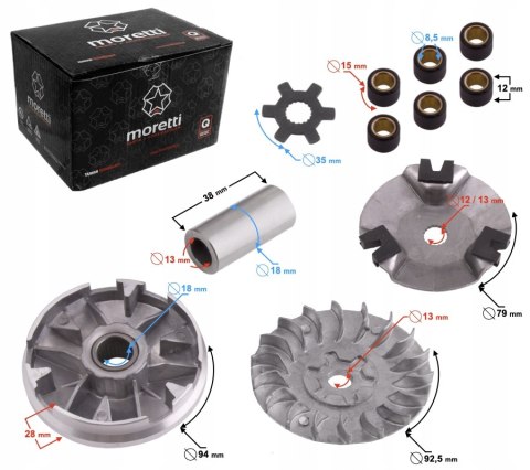 WARIATOR MORETTI (ŚR. 13MM) DO SKUTERA FALCON Martinelli