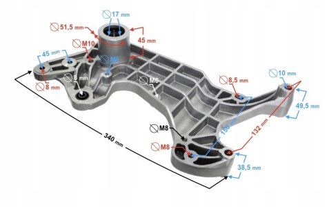 WSPORNIK TŁUMIKA B-MAX Martinelli