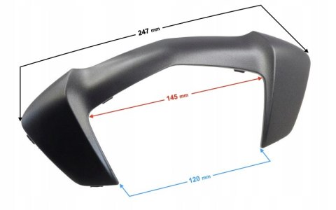 DEKOR OBUDOWY OPARCIA DO SKUTERA GRAFITOWA E-MAX/E Martinelli