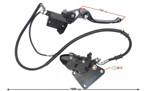 KOMPLETNY ZESTAW HAMULCOWY DO SKUTERA E-MAX Martinelli