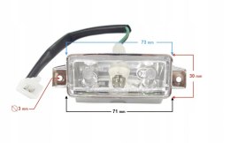 LAMPA TABLICY DO SKUTERA PRIMO Martinelli