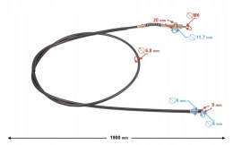 LINKA HAMULCA TYLNEGO DO SKUTERA Z SILNIKIEM GY6 1 Martinelli