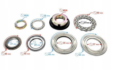 ŁOŻYSKA SZTYCY FALCON 125 2 E4 Martinelli