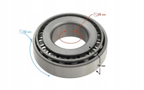 ŁOŻYSKO KULKOWE 30205 Martinelli