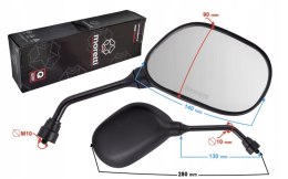 LUSTERKA R+R (ŚREDNICA GWINTU 10MM) DO MOTOROWERU Martinelli